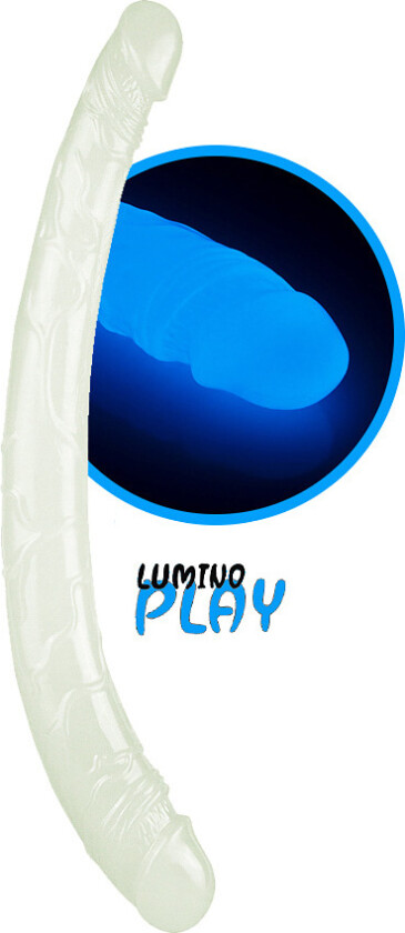 LoveToy: Lumino Play, Selvlysende Dobbeldildo, 37 cm