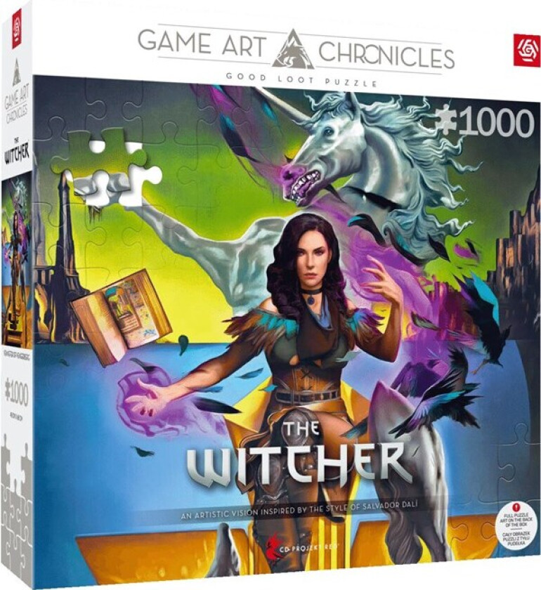 - Game Art Chronicles Puzzle: The Witcher Yennefer & Salvador Dali (1000 pieces) - Puslespill