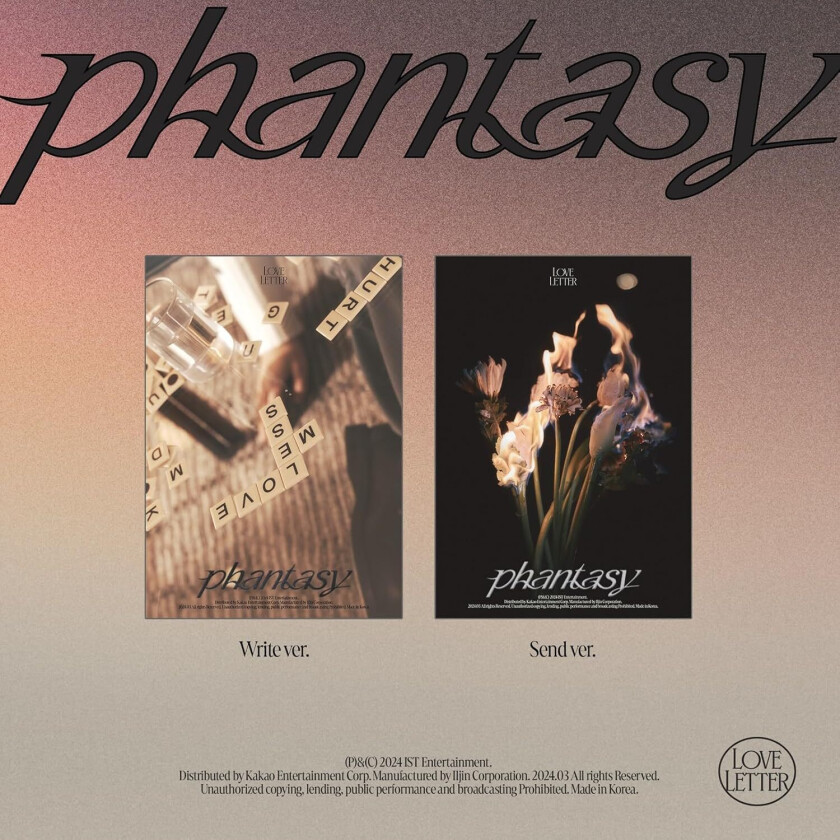 The Boyz Phantasy Pt.3 Love Letter Random Cover incl. 64pg Photobook, Postcard, Photocard, Moodcard, Track Sticker + Frame Film CD