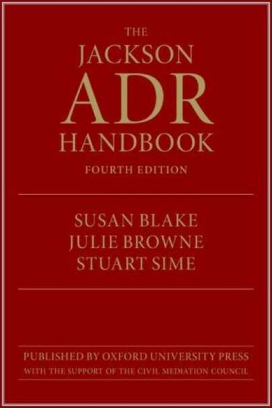 The Jackson ADR Handbook, 4th Edition