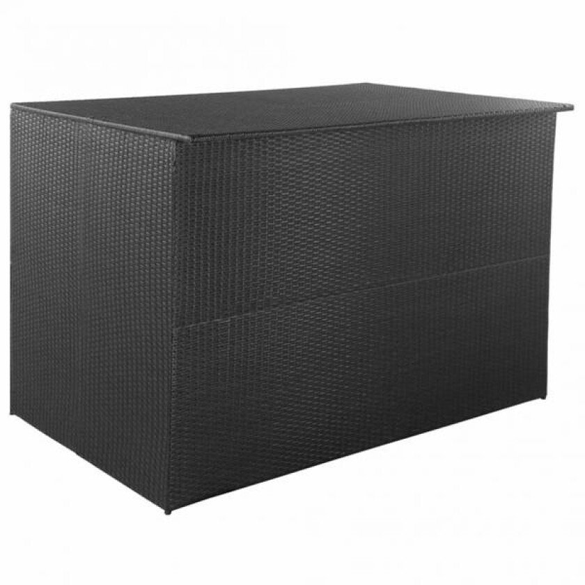 Bilde av Utendørs putekasse polyrotting - 150x100x100 cm sort