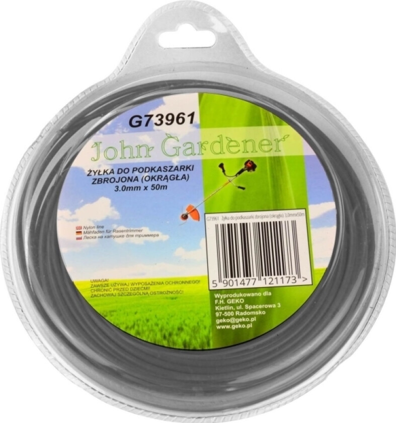 Geko Forsterket Trimmerlinje (Rund) 3,0Mmx50m (20)
