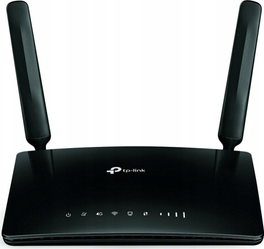 Tp-Link Tl-Mr6400, Wi-Fi 4 (802.11N), Enkeltbånd (2.4 Ghz), Ethernet/Bredbåndsforbindelse, 3G, Sort, Frittstående Router