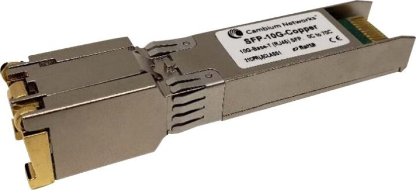 - Sfp+ Transceivermodul - 10Gbe - 10Gbase-T - Rj-45 - Opp Til 30 M
