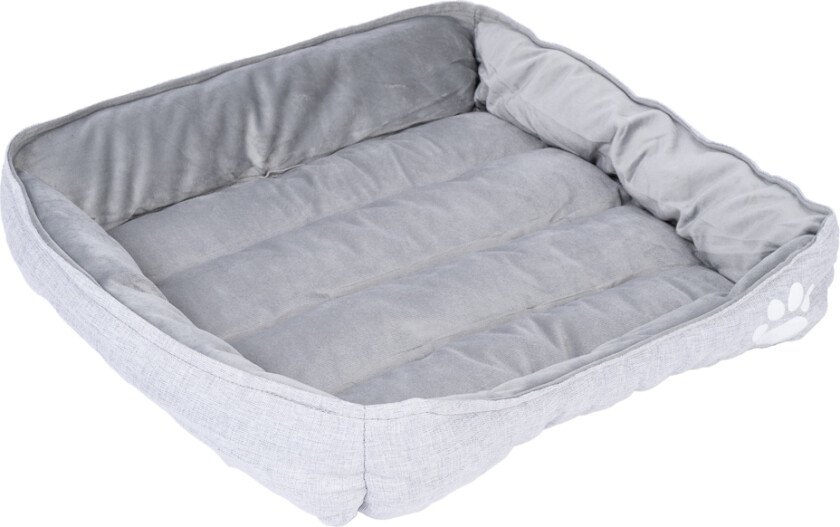 koselig seng Basic Grey - Størrelse M: L 78 x B 55 x H 16 cm