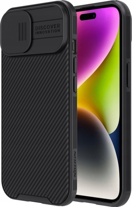 Pancerne Etui Nillkin Camshield Pro Magnetic Deksel Til Iphone 15 Plus Med Tilbehør - Sortering