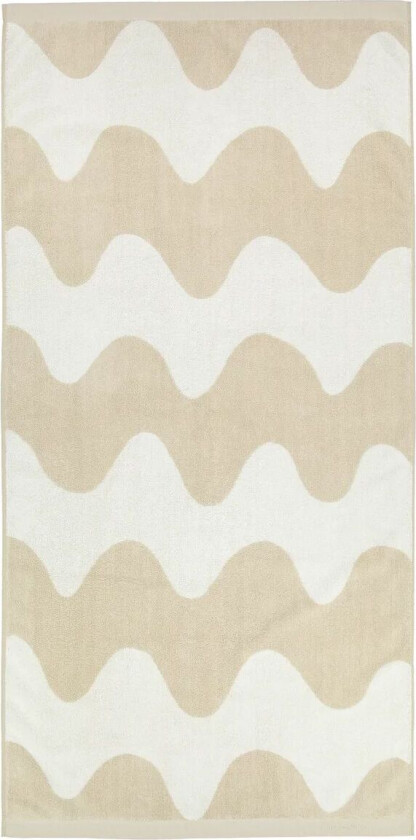 Lokki håndkle beige-hvit 70x140 cm