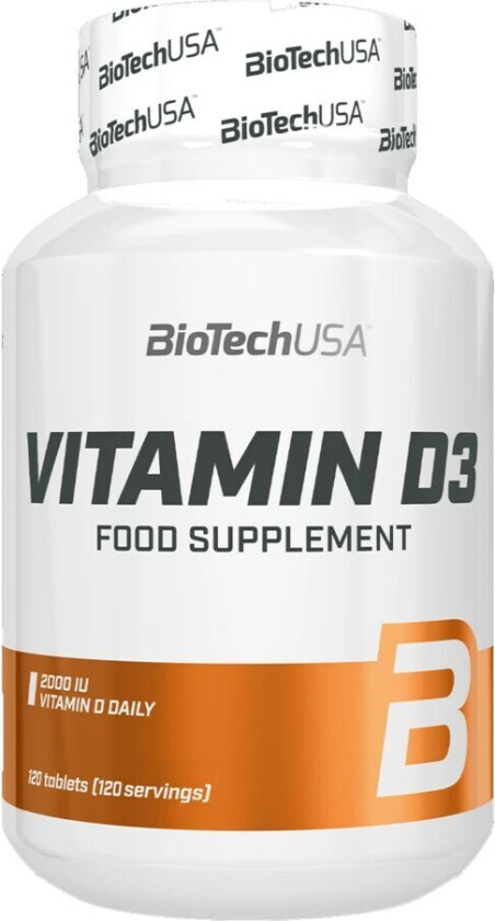 Vitamin D3 120 tabs, kosttilskudd STD