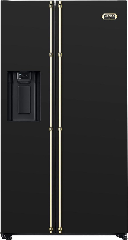 Dolce Vita Kjøleskap (Svart/Messing) - 90 cm