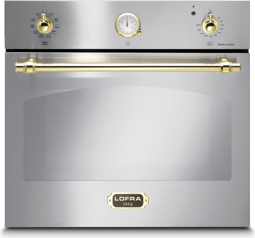 Innbyggbar ovn Dolce Vita 60 cm (Rustfritt stål/Messing)