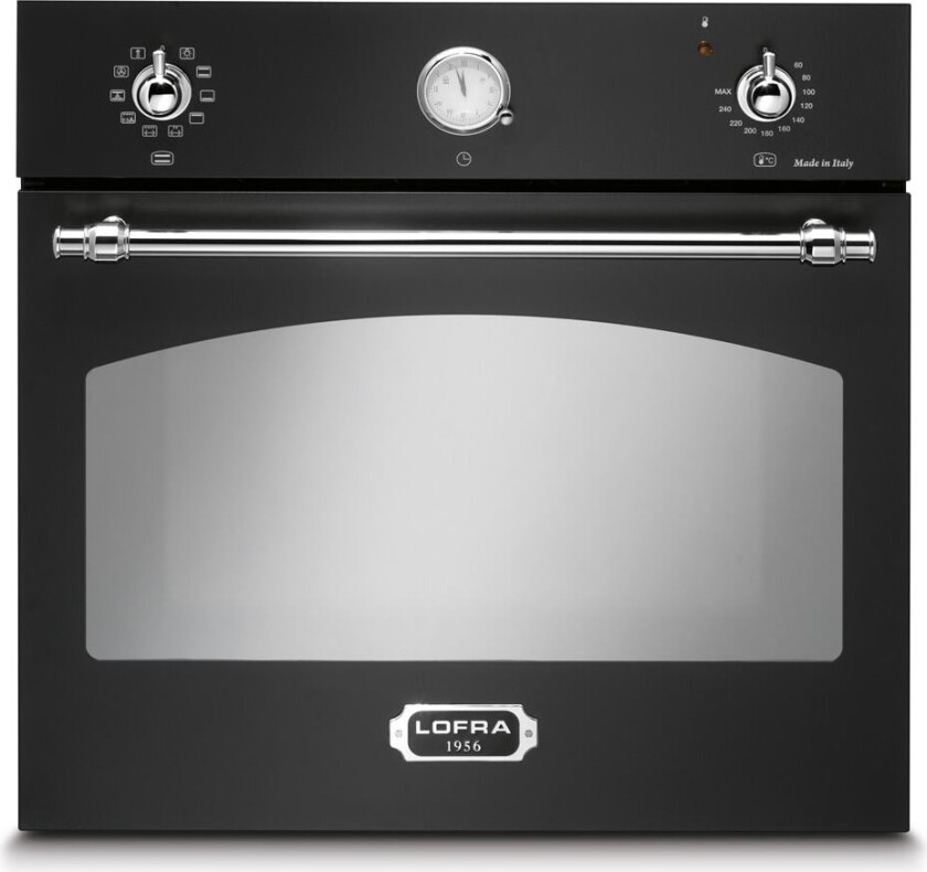 Innbyggbar ovn Dolce Vita 60 cm (Svart/Krom)