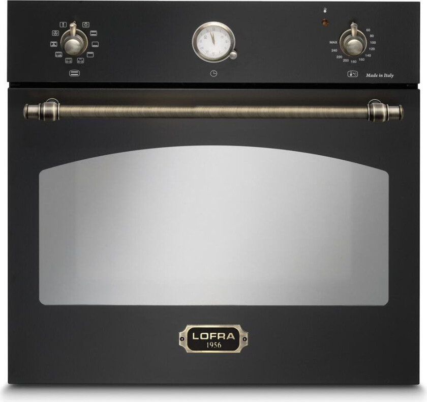 Innbyggbar ovn Dolce Vita 60 cm (Svart/Bronse)