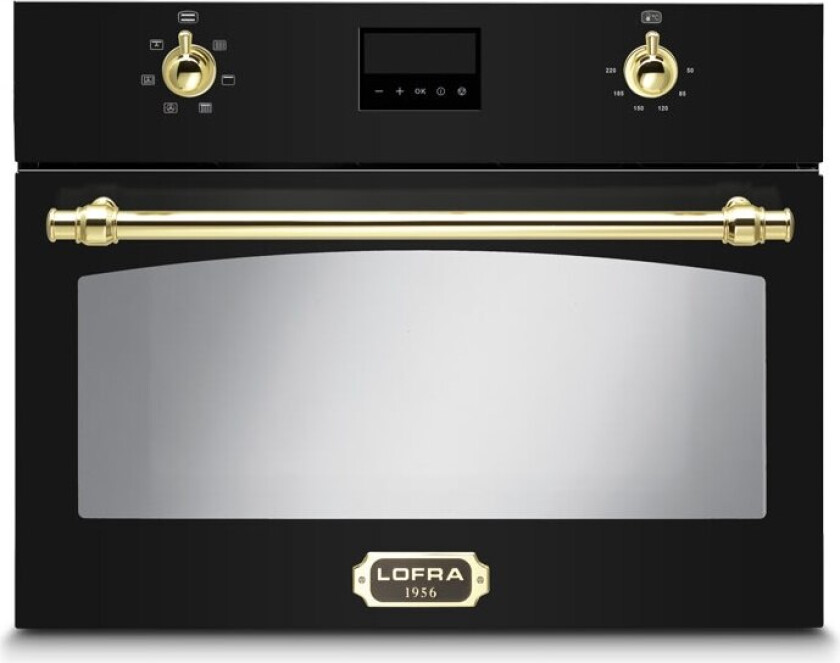 Dolce Vita kombiovn (ovn/mikrobølge) Svart/Messing