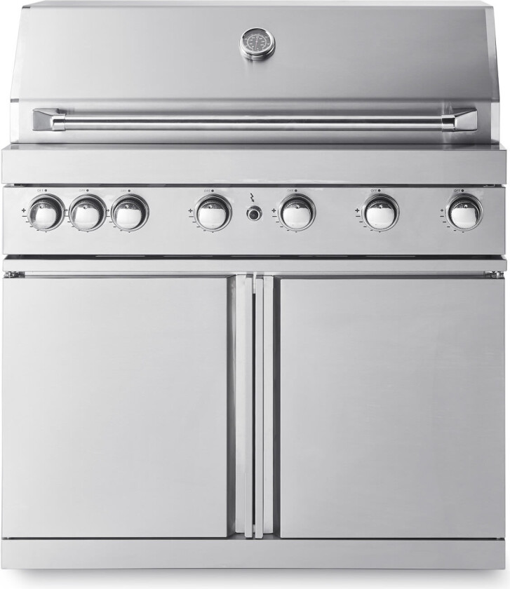 Stainless Collection - Frittstående gassgrill med 6 brennere og infravarme