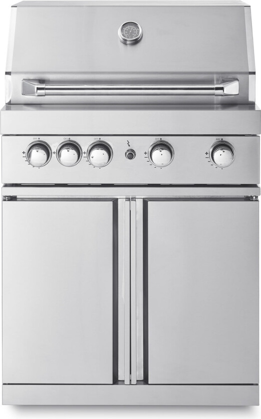 Stainless Collection - Frittstående gassgrill med 4 effektive brennere og infravarme