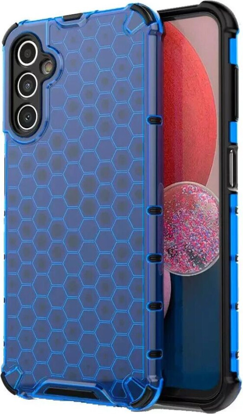 Samsung Galaxy A14 (5G) Hybrid Deksel - Honeycomb Blå