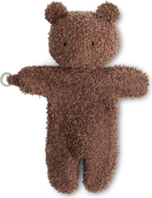 - Aktivitetsbamse, bouclè merino uld, rose brown - (40006-03)