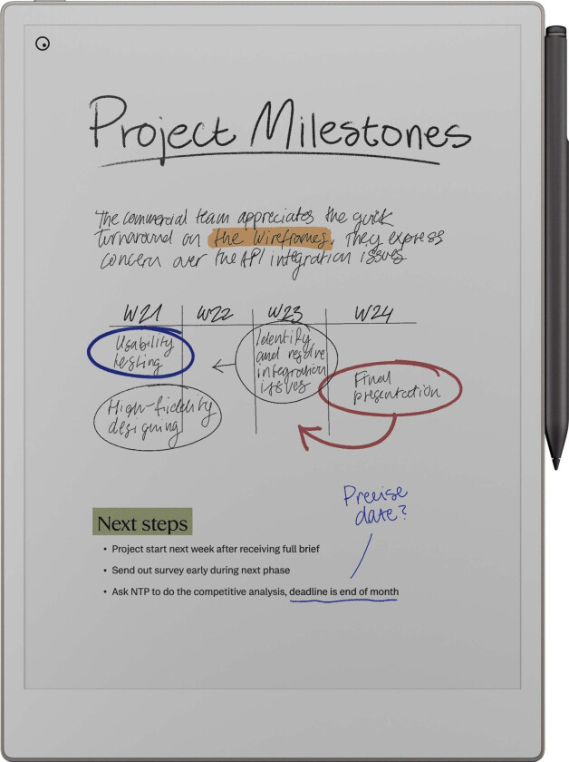 Paper Pro E-ink nettbrett + Marker Plus pakke