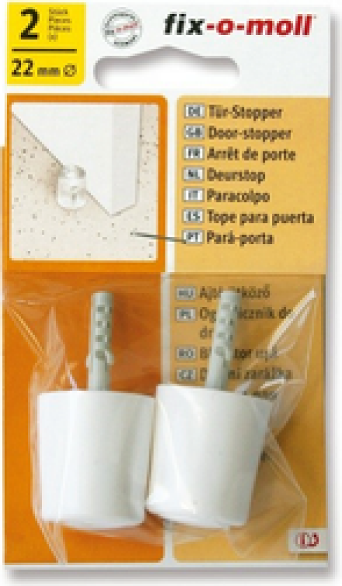 DØRSTOPPER HVIT 2STK
