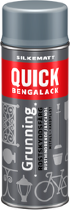 BENGALACK GRUNNING SPRAY GRÅ SILKMATT