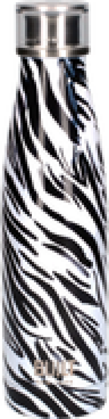 DRIKKEFLASKE ZEBRA DOBBEL VEGG 480ML