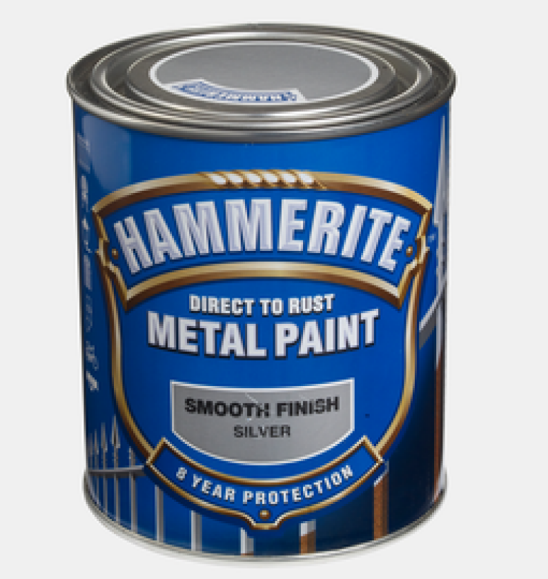 Metallmaling Glatt Sølv 750ml