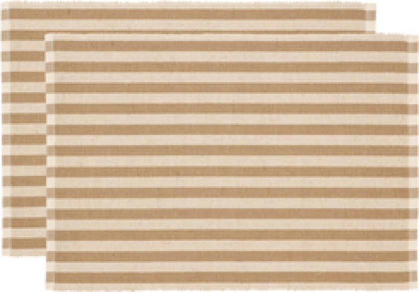 SPISEBRIKKE 33X48 2-PAK STATEMENT STRIPE BEIGE