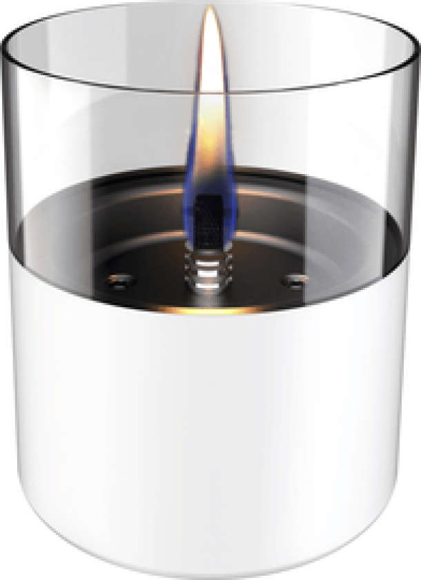 Bilde av BORDLYKT 10CM HVIT LILLY GLASS