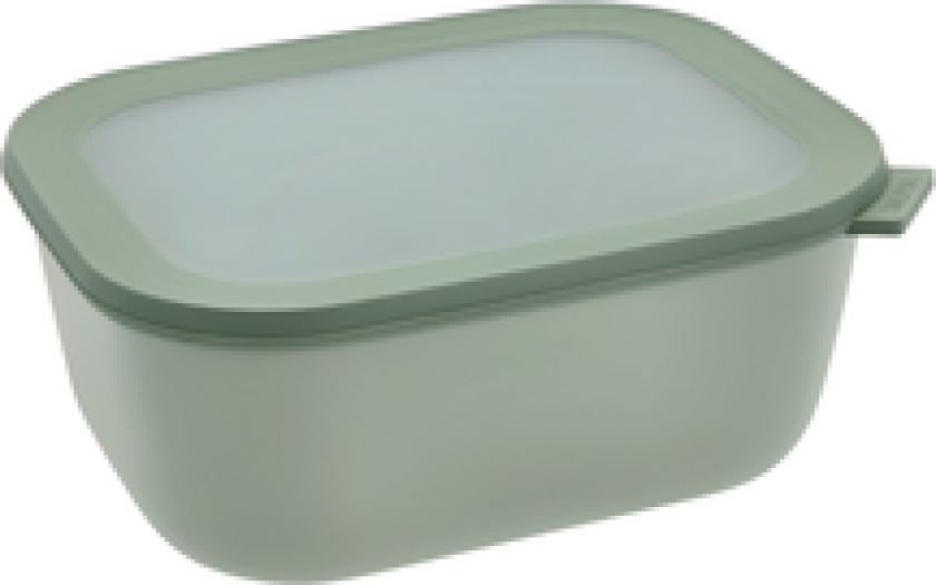 BOLLE REKTANGULÆR MED LOKK CIRQULA 3L NORDIC SAGE