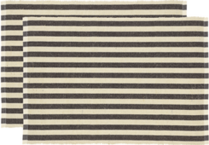 SPISEBRIKKE 33X48 2-PAK STATEMENT STRIPE ASH