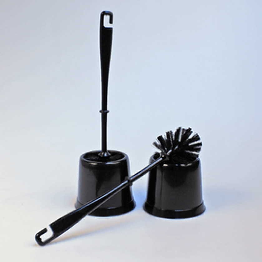 Bilde av Toalettbørste med holder Sort