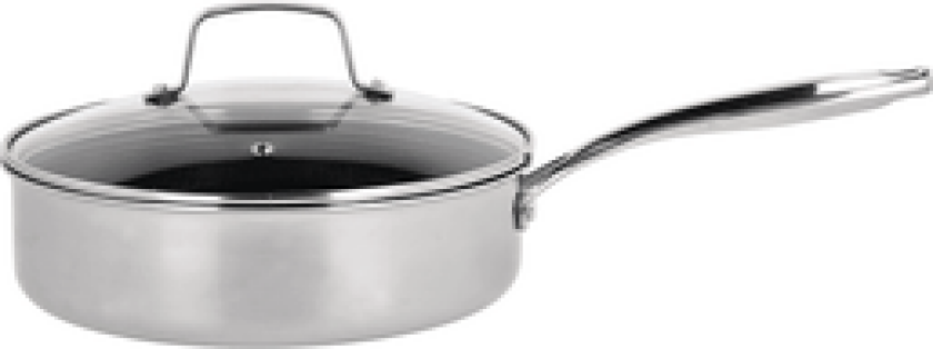 SAUTÉPANNE Premium 3-PLY 24cm med keramisk hybridbelegg