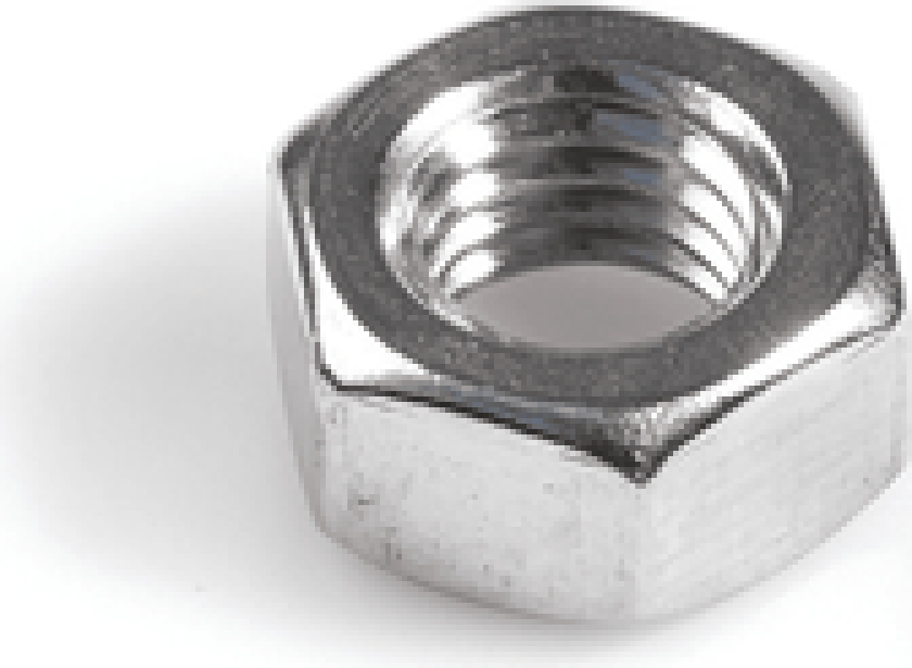 MUTTER SEKSKANT M5 DIN934 A4-80 10STK