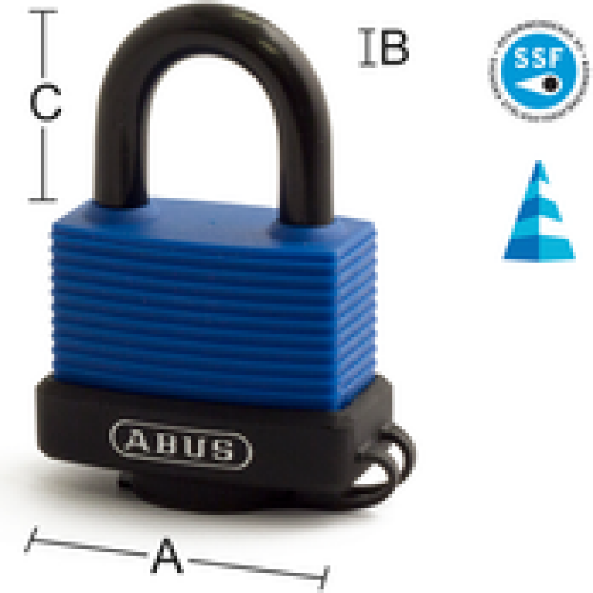 HENGELÅS 70IB/45 AQUA SAFE FG GODKJENT KLASSE 1