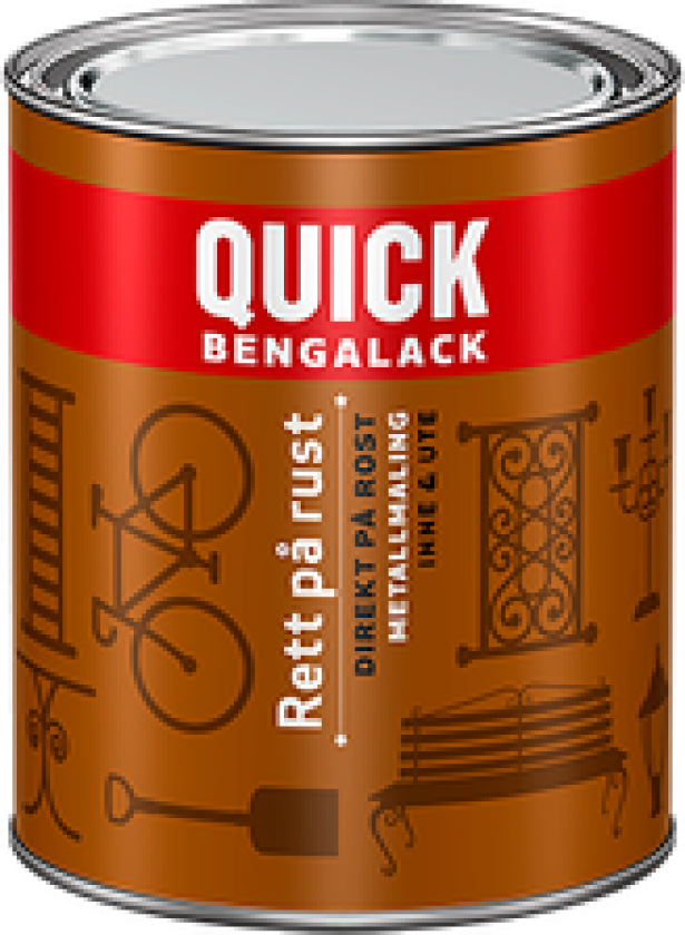BENGALACK RETT PÅ RUST HVIT BLANK 0.75L