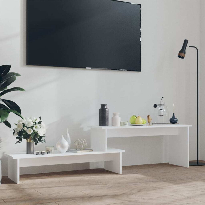 Bilde av TV-benk hvit 180x30x43 cm sponplate