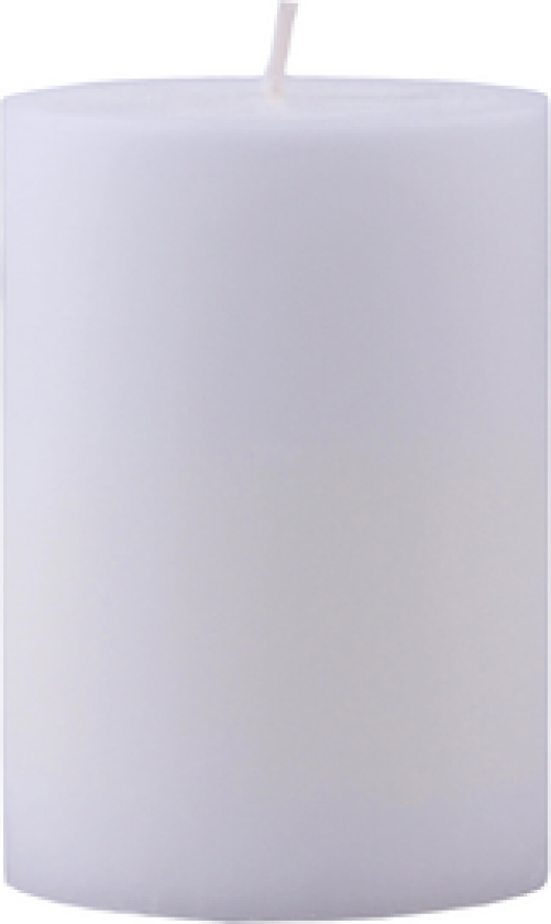 KUBBELYS STEARIN 7X10CM HVIT