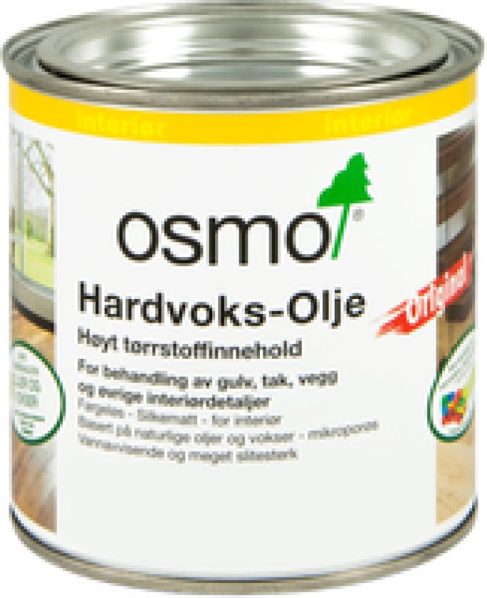 HARDVOKSOLJE PIGM 3040 0,375L HVIT