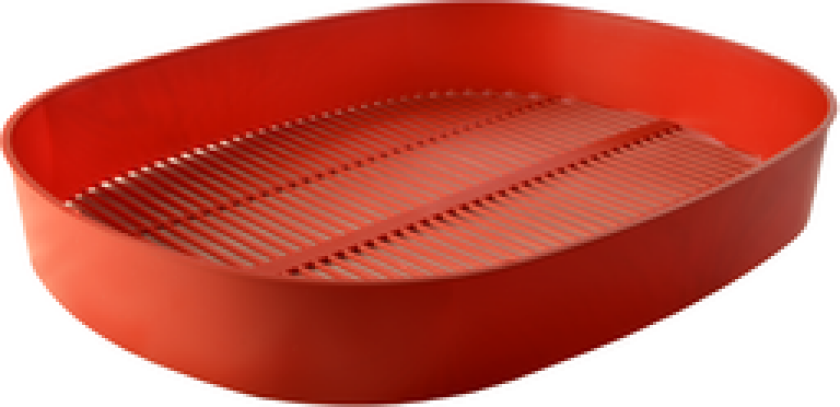 Bilde av BÆRRENSER I PLAST RØD 355X280X52MM