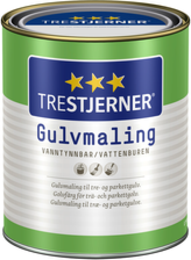 Gulavmaling Halvblank Hvit 0.68l