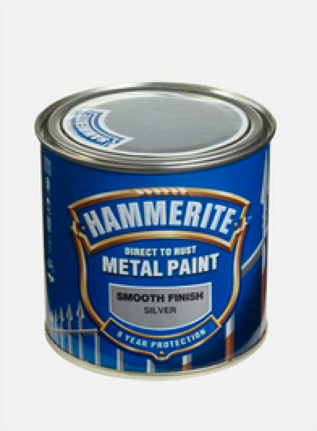 Metallmaling Glatt Sølv 250ml