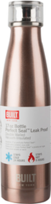 DRIKKEFLASKE ROSE GOLD MED DOBBEL VEGG 0,48L