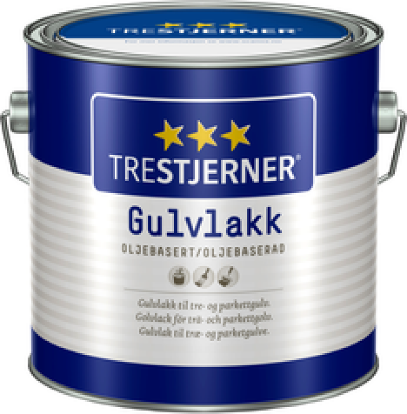 Gulvlakk Oljebasert Halvblank 3l