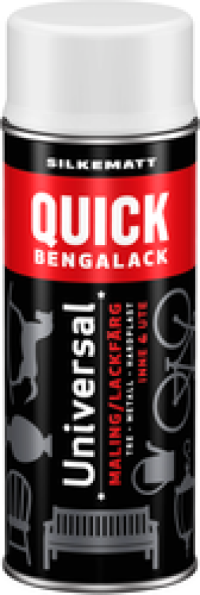 Spray Universal Silkematt Hvit 301 400ml
