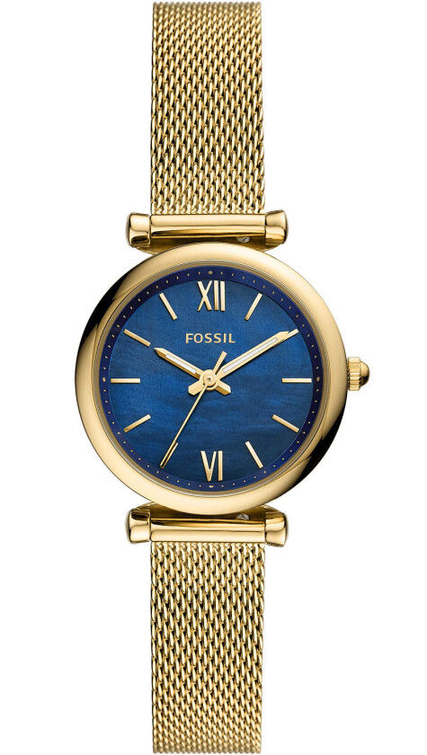 Carlie Mini ES5020 - Kvarts - Gull - Dameklokker - Meshlenke - Mineral