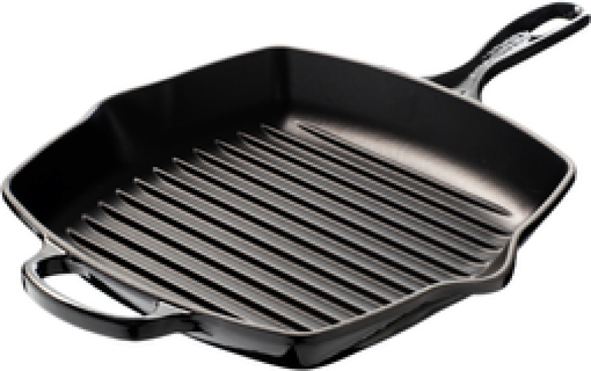 GRILLPANNE STØPEJERN 26CM SIGNATUR SORT