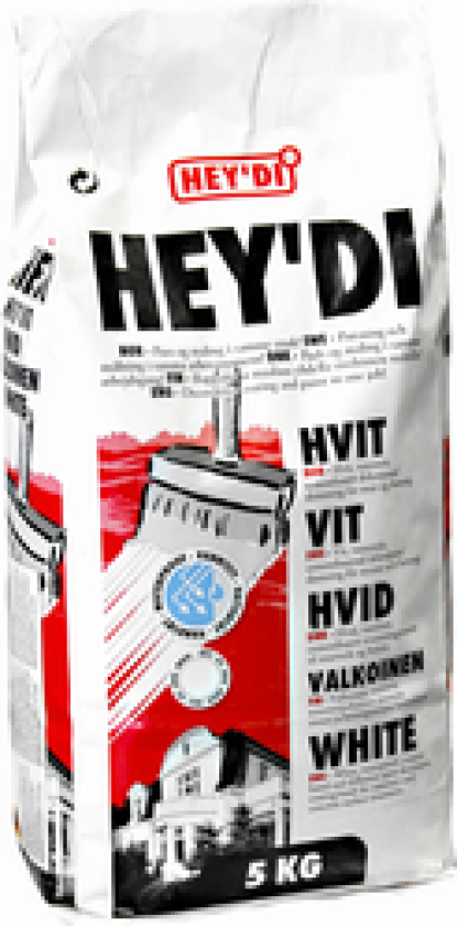 Bilde av SLEMMING HVIT 5KG VANNTETT SEMENTBASERT DEKORPUSS