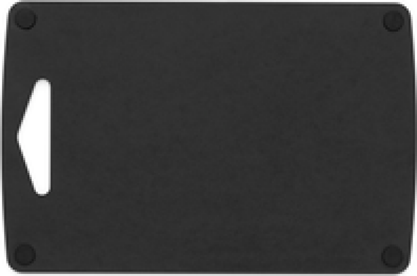 SKJÆREBRETT II MED KNOTTER 33X21,5CM SVART TREFIBER