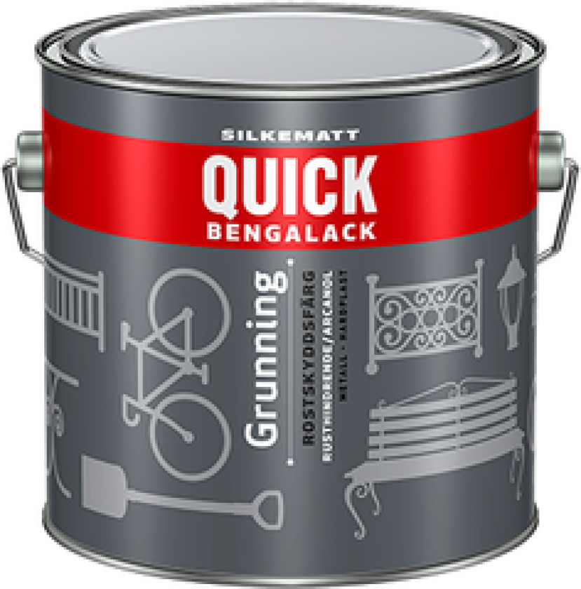 BENGALACK GRUNNING HVIT SILKEMATT 3L