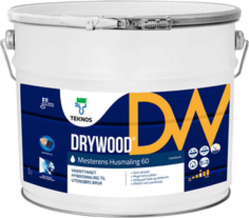 Drywood Husmaling Teknos 10 liter